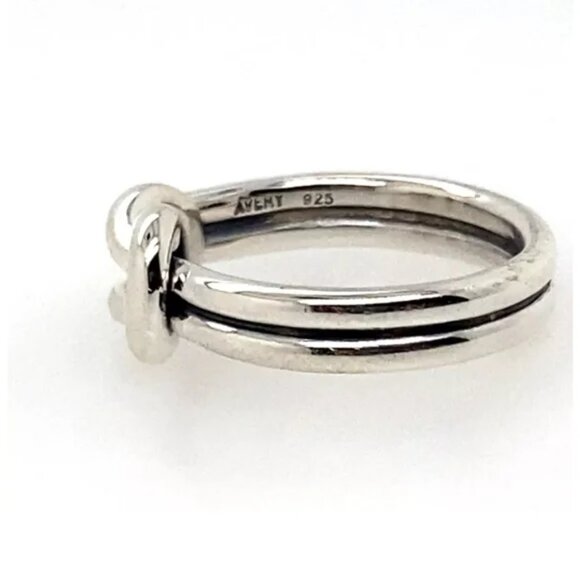 RETIRED James Avery Lovers' Knot Ring, Size 7, Sterling Silver - Picture 3 of 3